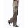 Spodnie cargo z satyny, taupe