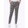 Druckhose m. Leomuster und Patches, hellgrau-schwarz