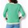 3/4-Arm-Seiden-Baumwoll-Pullover, blaugrün