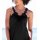 Jersey dress with crochet insert, black