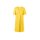Summer dress with pleat at V-neckline, sun yellow