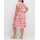 Sommerkleid m.Smokbund, champagner-gemustert