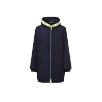Outdoor jacket with hood, navy