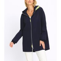 Outdoor jacket with hood, navy