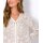 Bluse in transparentem Jacquard, champagner