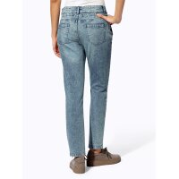 Hose m. Bindeband, blue-stone-washed