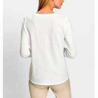 Shirt m. goldfarbenem Letter-Print, ecru