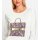Shirt m. goldfarbenem Letter-Print, ecru
