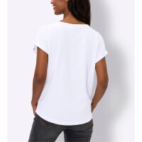 Shirt with Sequin Stars, white