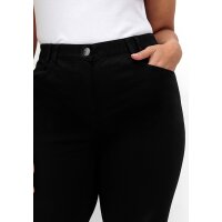 7/8 trousers with elasticated waistband, black