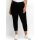 7/8 trousers with elasticated waistband, black