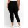 7/8 trousers with elasticated waistband, black