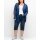 Push-up capri jeans, dark blue denim