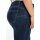 Push-up capri jeans, dark blue denim