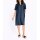 Shirt dress with balloon sleeves, dark blue