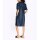 Shirt dress with balloon sleeves, dark blue