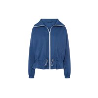 Outdoor jacket with drawstring at the waist, jeansblau