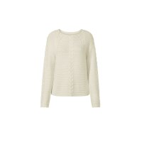 Pullover m. Zopfmuster, ecru