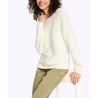 Pullover m. Zopfmuster, ecru