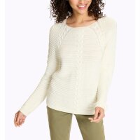 Pullover m. Zopfmuster, ecru