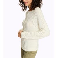 Pullover m. Zopfmuster, ecru