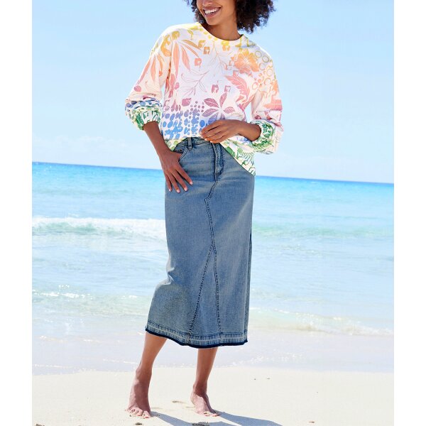 5-Pocket-Style -Jeansrock, blue-bleached