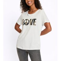 Футболка с принтом LOVE, белая