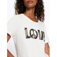 Футболка с принтом LOVE, белая