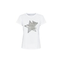 Shirt m. Stern-Paillettenapplikation, weiß