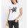 Shirt z aplikacją gwiazdki z cekinów, biały