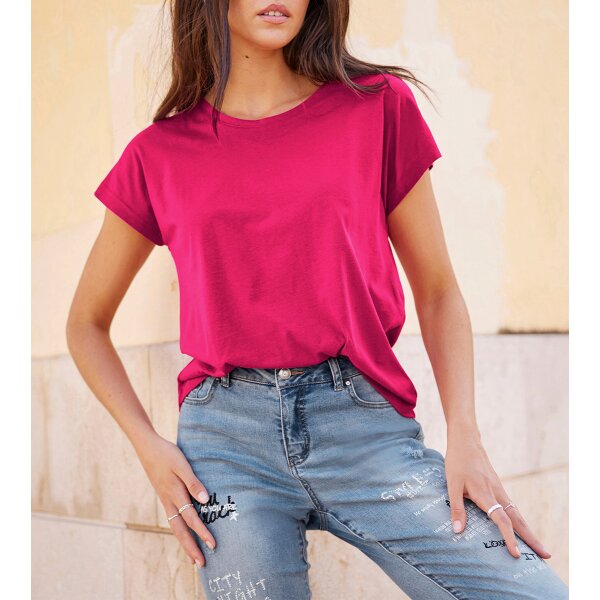 Kurzarmshirt, pink