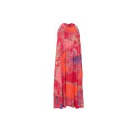 Kleid o. Arm, erdbeere-orange-bedruckt