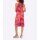 Kleid o. Arm, erdbeere-orange-bedruckt