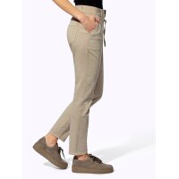 Stretch-Hose m. Bindeband, sand