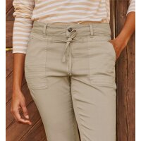 Stretch-Hose m. Bindeband, sand