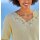 Pullover m. Spitze am V-Ausschnitt, sand