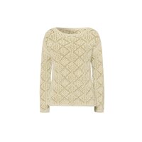 Ajourpullover, champagner