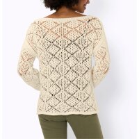 Ajourpullover, champagner