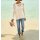 Ajourpullover, champagner