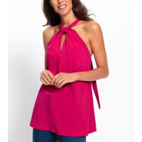 Neckholder-Shirttop m. Knotendetail, pink