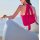 Neckholder-Shirttop m. Knotendetail, pink