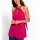 Neckholder-Shirttop m. Knotendetail, pink