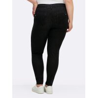 Schlupfjeans SUSANNE, black denim
