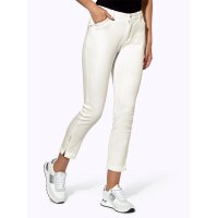 5-Pockets - 7/8 Jeans, weiß