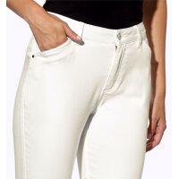 5-Pockets - 7/8 Jeans, weiß
