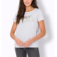 Shirt m. nadrukiem foliowym, ecru