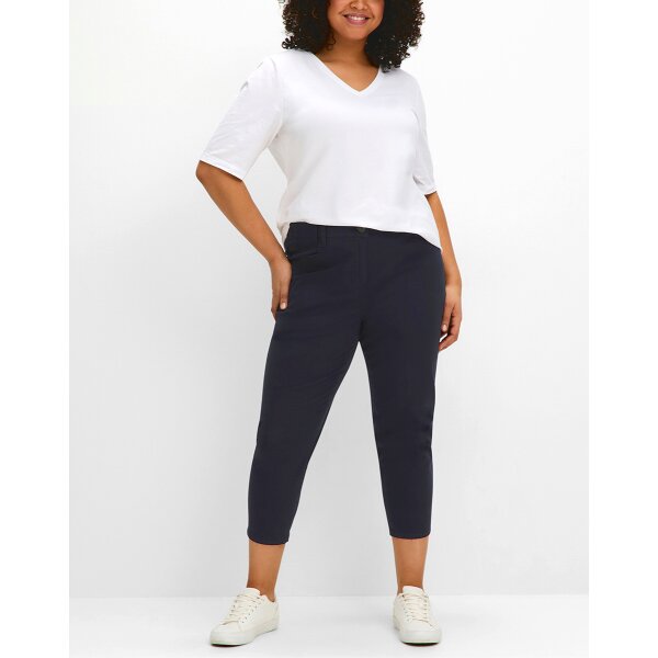 7/8-Hose mit Gummibund, tiefblau