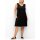 Jersey dress w. decorative straps, black