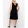 Jersey dress w. decorative straps, black