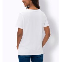 Shirt w. Star Print and Lettering, white